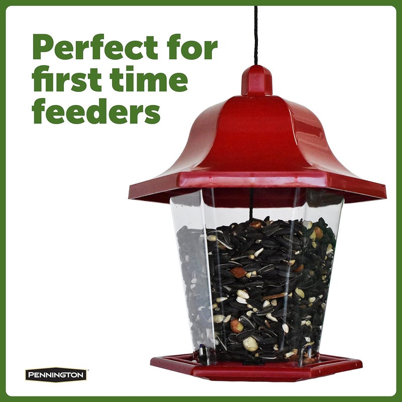 Pennington Songbird Lantern Bird Feeder, Red, 8 inches high 6 inches Wide at top, (100511311) (Pack of 2) - Image 3